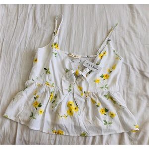 NWT Pacsun Flower Crop Top